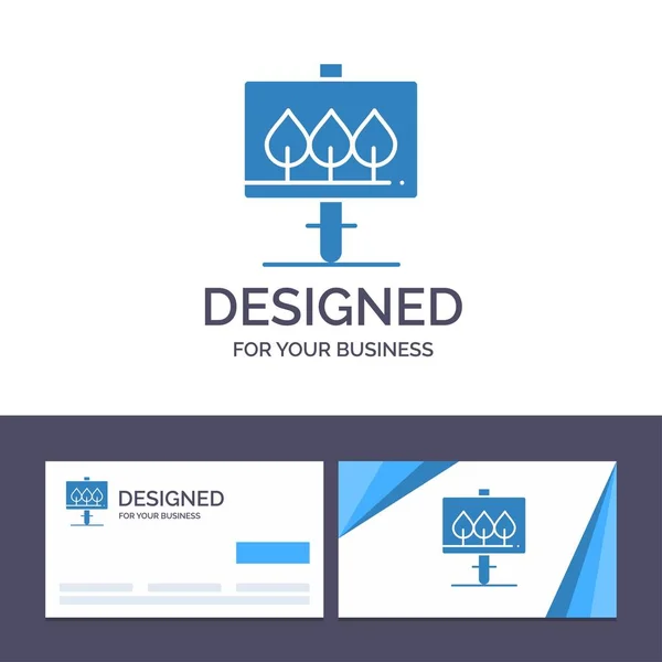 Carte de visite créative et modèle de logo Conseil, Signe, Vec de Pâques — Image vectorielle