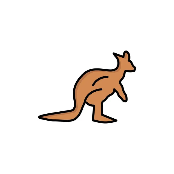 Zwierząt, Australia, australijski, rodzimych, kangur, Podróże FLA — Wektor stockowy