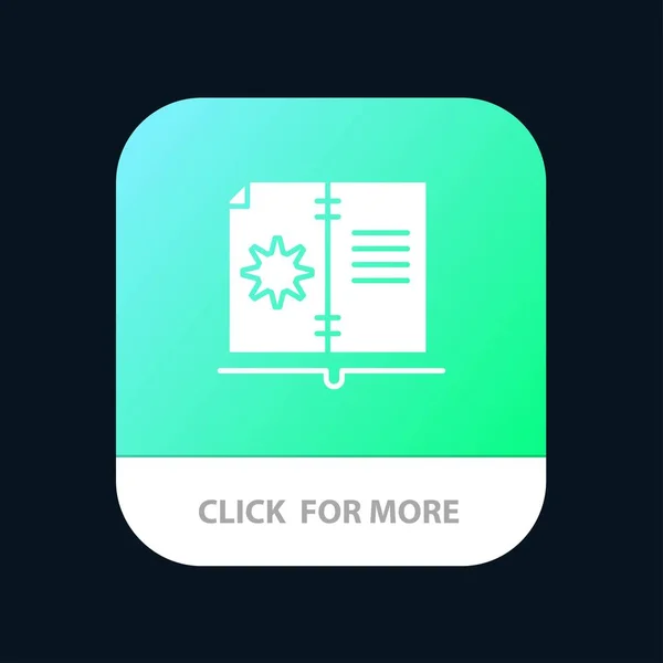 Livro, Guia, Hardware, Instrução Mobile App Button. Android um — Vetor de Stock
