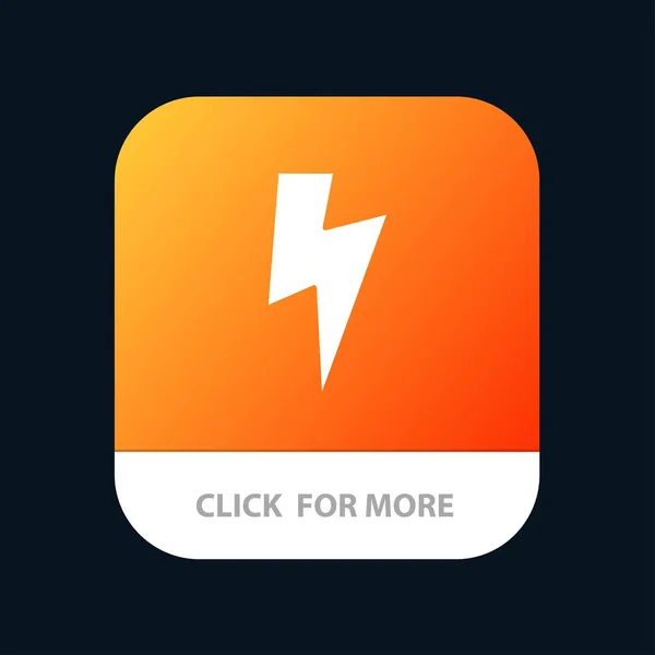 Twitter, power, media mobile app button. Androide und ios glyph v — Stockvektor