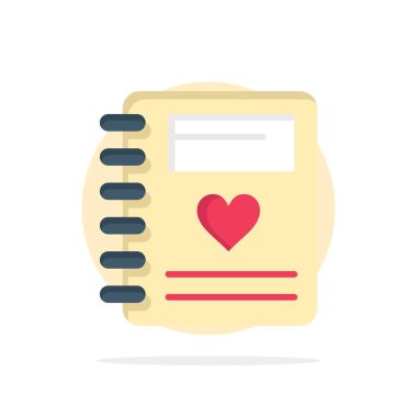 Notebook, Aşk, Kalp, Düğün Soyut Daire Arka Plan Düz c