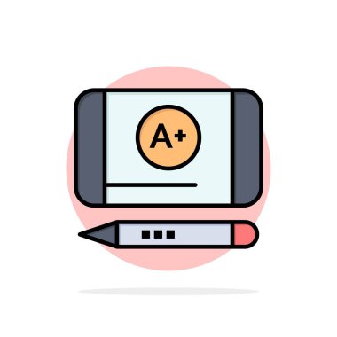 En İyi Not, Başarmak, Eğitim Soyut Daire Arka Plan Düz c