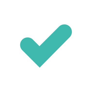 Kontrol, Tamam, Tick, Iyi düz renk simgesi. Vektör simgesi Banner Templ