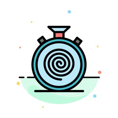 Eylem, Döngü, Akış, Nonstop, Yavaş Soyut Düz Renk Simgesi Temp