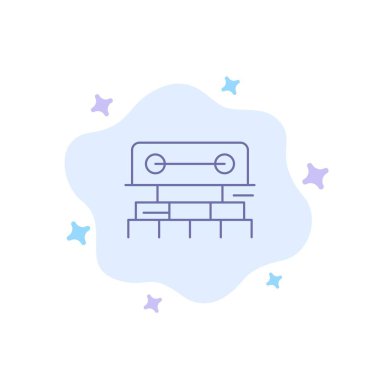 Seviye, İnşaat, Araç, Ölçek, Soyut Cl Su Mavisi Simgesi