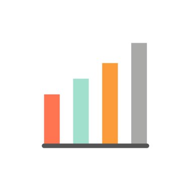 Analitik, Arayüz, Sinyal, Kullanıcı Düz Renk Simgesi. Vektör simgesi 