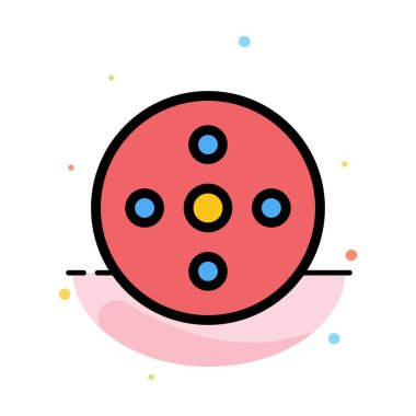 Kamera Makara, Görüntü, Makara, Depolama Soyut Düz Renk Simgesi Tem