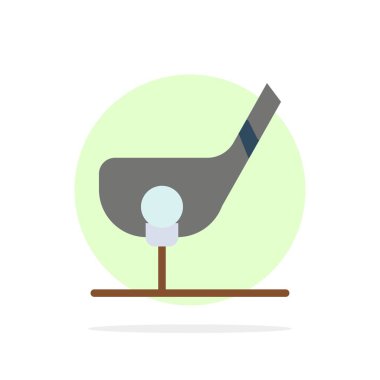 Amaç, top, kulüp, Golf, shot soyut daire arka plan düz Colo