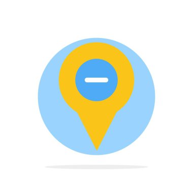 Konum, Harita, Navigasyon, Pin, eksi Soyut Daire Arka Plan