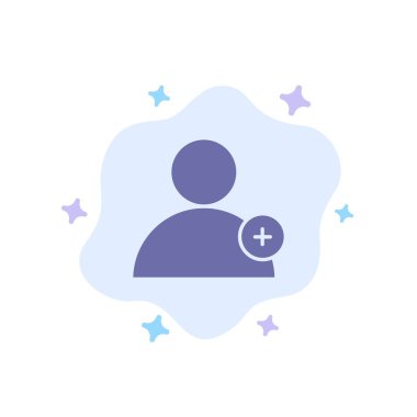 Soyut Bulut Arka Planda Takip Et, Yeni, Kullanıcı Mavisi Simgesi