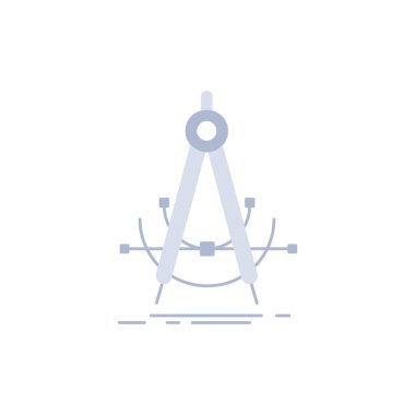 Hassas, accure, geometri, pusula, ölçüm Düz Renk Ico