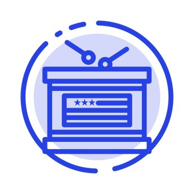 Davul, Tatil, Bağımsızlık, Bağımsızlık Günü Mavi Noktalı Hat L