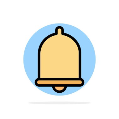 Uyarı, Zil, Bildirim, Ses Soyut Daire Arka Plan Düz