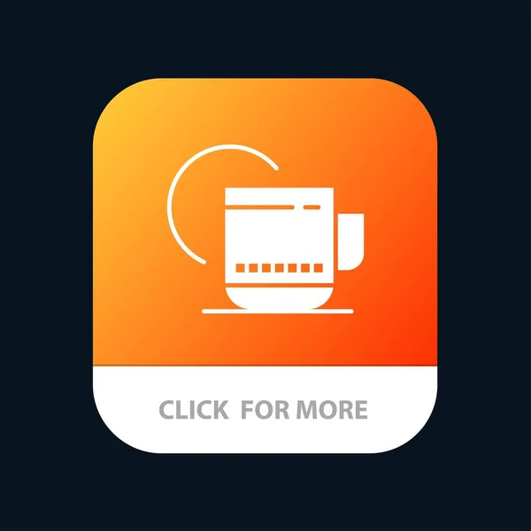 Thee, warm, Hotel, service mobiele app icon design — Stockvector