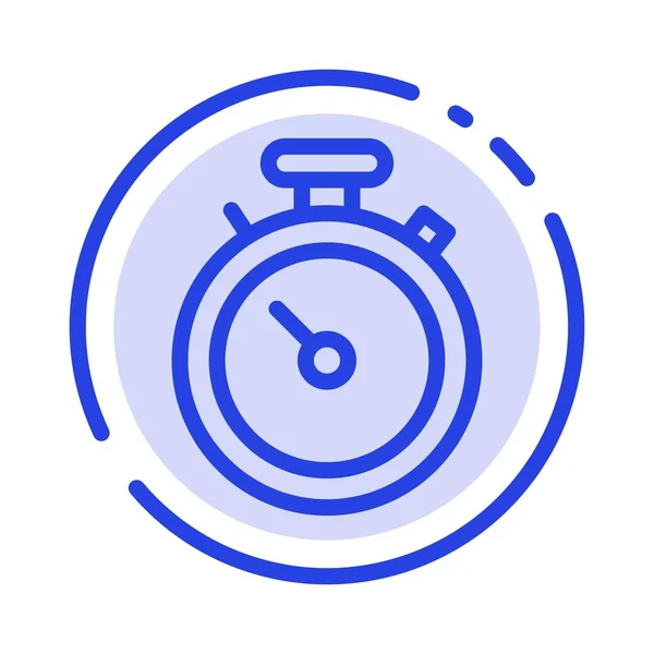 Compass, Map, Navigation, Pin Blue Dotted Line Icon — стоковый вектор