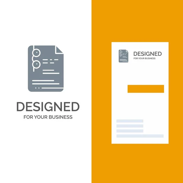 Arkiv, dokument, skola, utbildning grå logo design och Business — Stock vektor