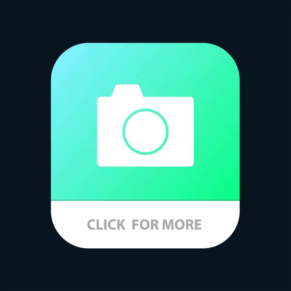 Câmera, Imagem, Foto, Botão de aplicativo móvel básico. Android e IOS G — Vetor de Stock