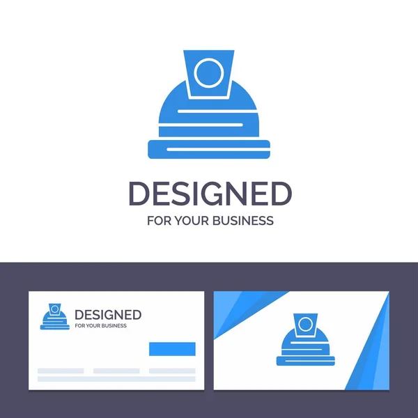 Modello Creative Business Card e logo Architettura, Costruzione — Vettoriale Stock