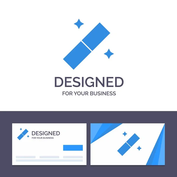 Kreatives Design von Visitenkarten und Logovorlagen, Grafik, Werkzeug v — Stockvektor