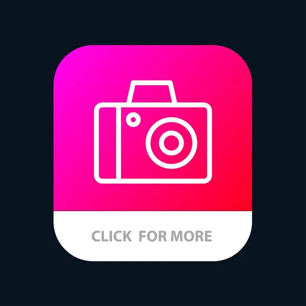 Kamera, Foto, Studio Mobile App knap. Android og IOS Line Ve – Stock-vektor
