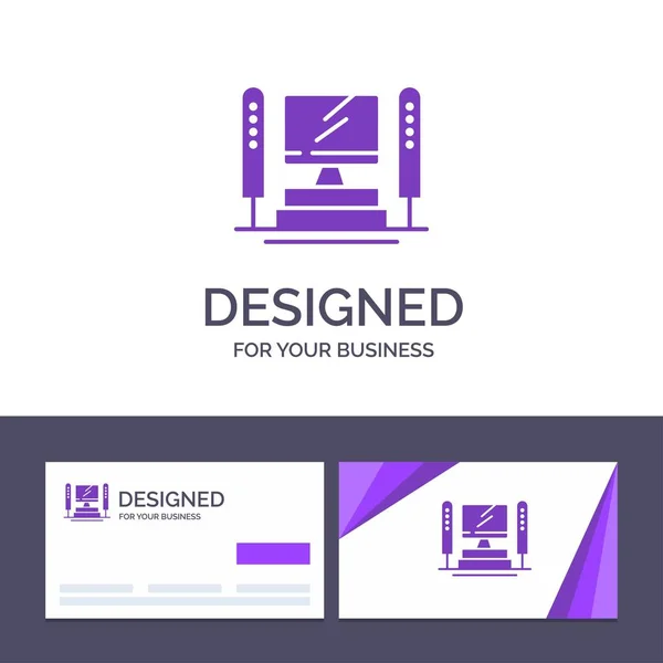 Creative Business Card and Logo template Ordinateur, Informatique, Se — Image vectorielle