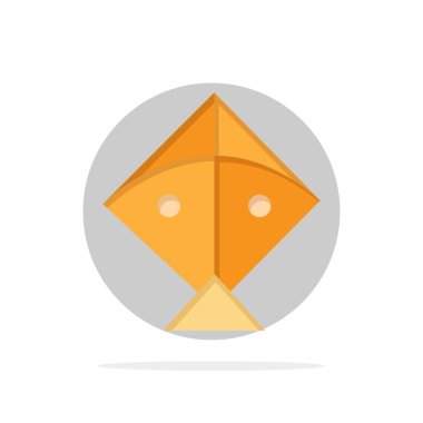 Uçurtma, Festival, Uçan Soyut Daire Arka Plan Düz renk Ico