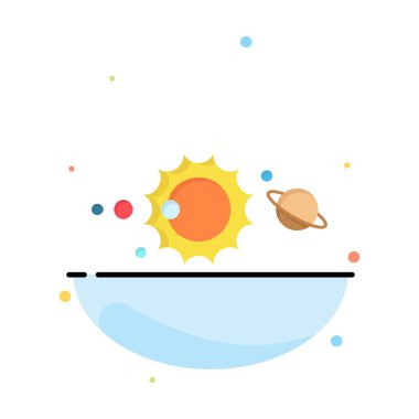 güneş, sistem, evren, güneş sistemi, astronomi Düz Renk Simgesi