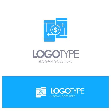 Cep telefonu, Para, Ödeme, Paylaşımcı, Telefon Mavi Katı Logosu