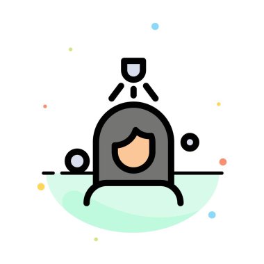 Kadın, Duş, Yıkama, Temizleme Soyut Düz Renk Şablonu