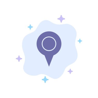 Coğrafi konum, Konum, Harita, Soyut Bulut Bac'da Mavi Simgeyi İkile