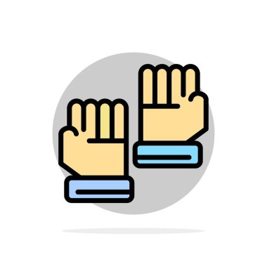 Eldiven, Eldiven, Kaleci, Spor Soyut Daire Arka Plan Düz