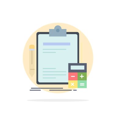 Muhasebe, bankacılık, hesap makinesi, finans, Denetim Düz Renk Simgesi 