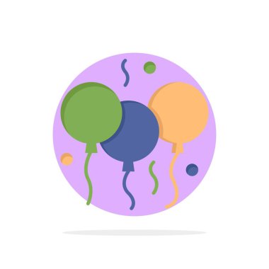 Hint, Gün, Balon, Hindistan Soyut Daire Arka Plan Düz colo