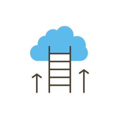 Kariyer Yolu, Kariyer, Rüya, Başarı, Odak Düz Renk Simgesi. Vec