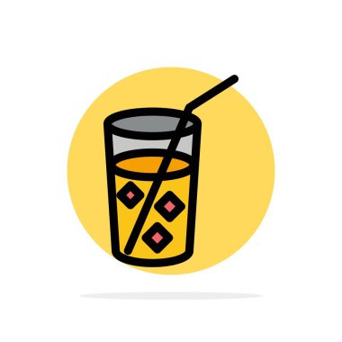 Web soyut daire arka plan düz renk simgesi