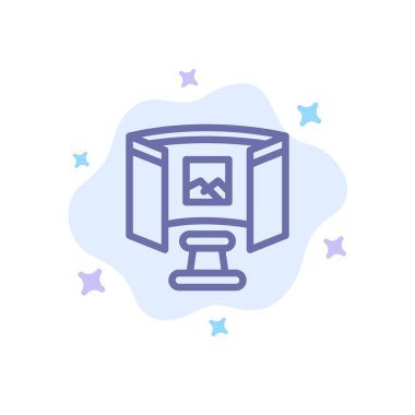 Gelecek, Gözlük, Bilim, Soyut Bulut Teknoloji Mavi Simge