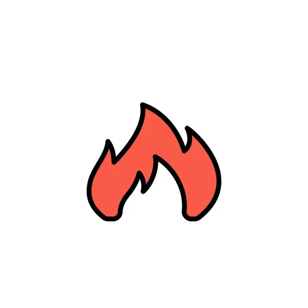 Incendio, Riscaldamento, Camino, Spark Business Logo Template. Colonnello piatto — Vettoriale Stock