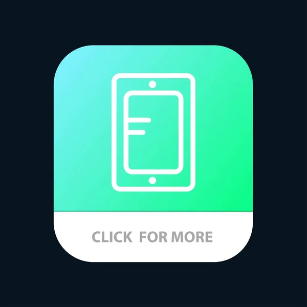 Кнопка мобильного, онлайн, студенческого, школьного мобильного приложения. Android и IOS — стоковый вектор