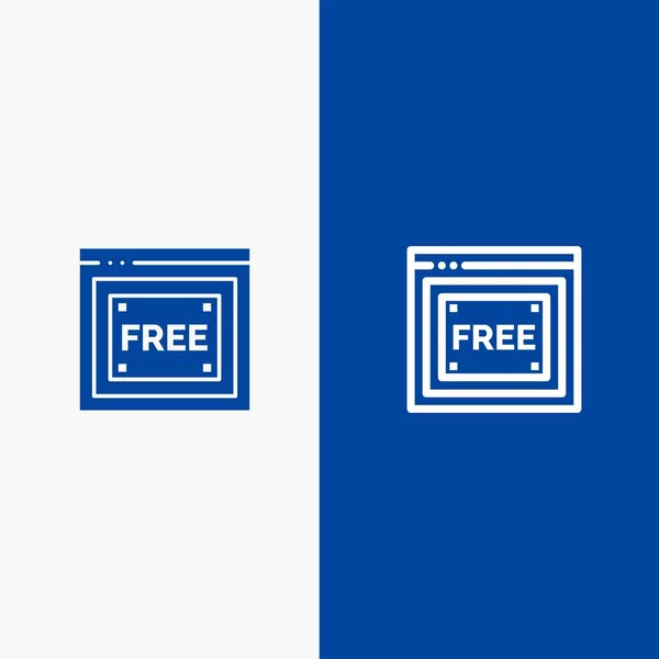 Accès gratuit, Internet, Technologie, Ligne gratuite et Glyphe Solid ico — Image vectorielle