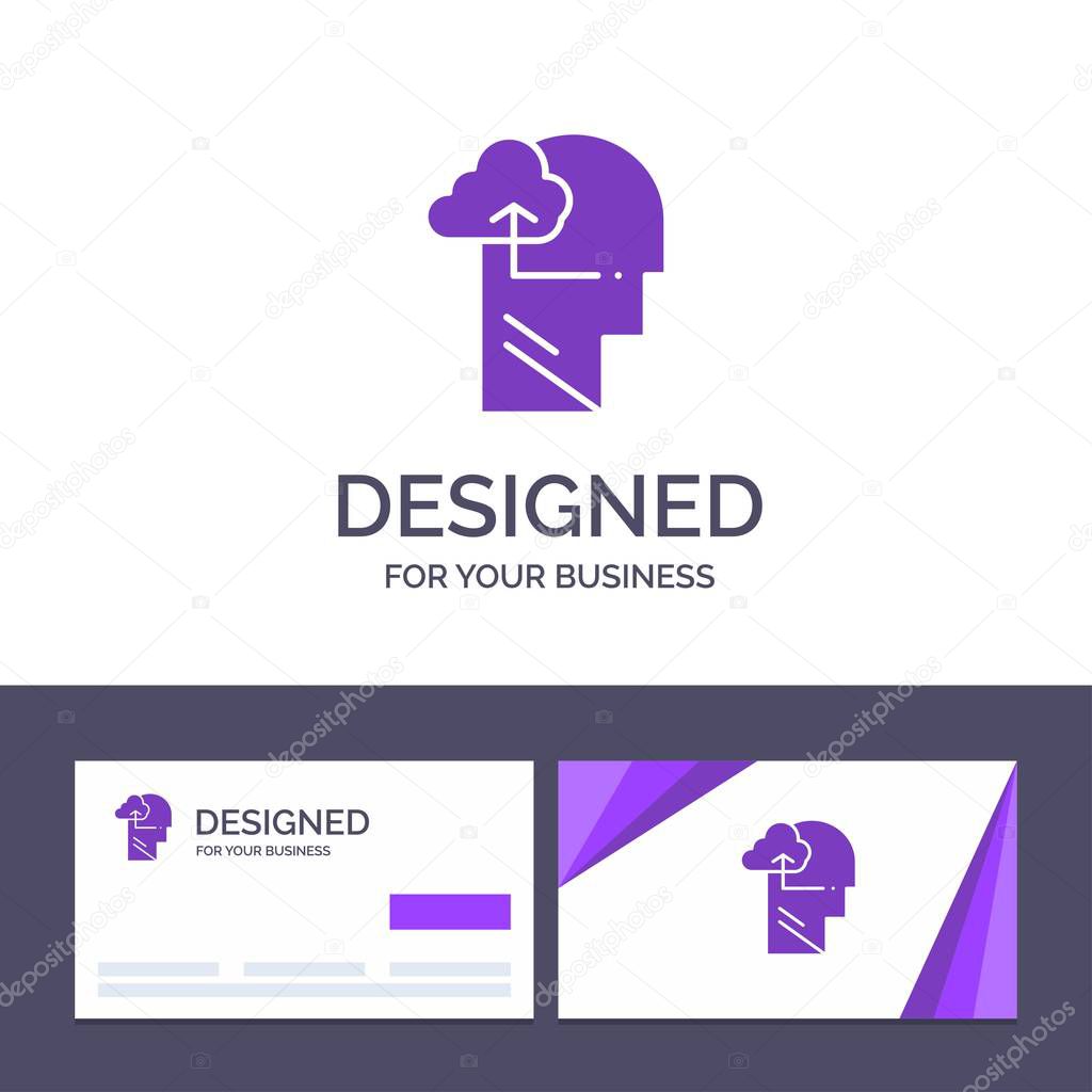 Creative Business Card and Logo template Experience, Gain, Mind,