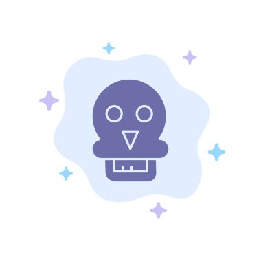 Kafatası, Kafatası Ölüm, Tıp, Soyut Bulut Bac Adam Mavi Simge