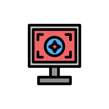 Marka, Marka, Tasarım, Baskı Düz Renk Simgesi. Vektör simgesi yasağı