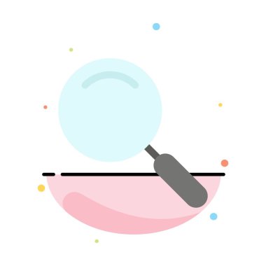 Genel, Büyüteç, Büyüteç, Arama Soyut Düz Renk Simgesi Tem