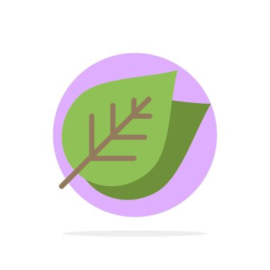 Ekoloji, Yaprak, Doğa, Bahar Soyut Daire Arka Plan Düz co