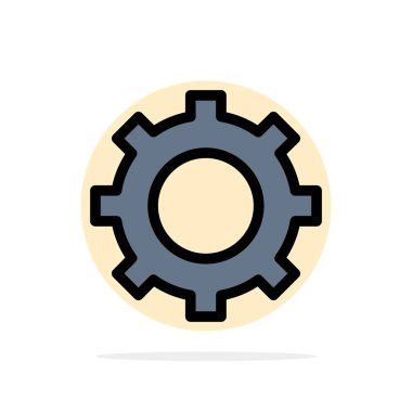 Dişli, Ayar, Dişli Soyut Daire Arka Plan Düz renk Simgesi