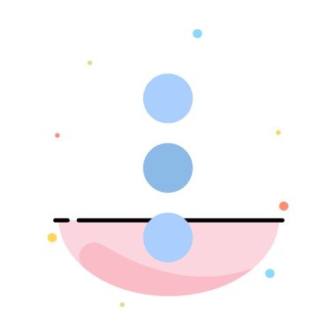 Uygulama, Telefon, Ui Soyut Düz Renk Simgesi Şablonu