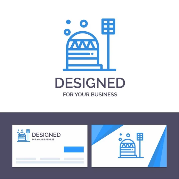 Креативна візитна картка та шаблон бази логотипів, колонії, конструювати — стоковий вектор