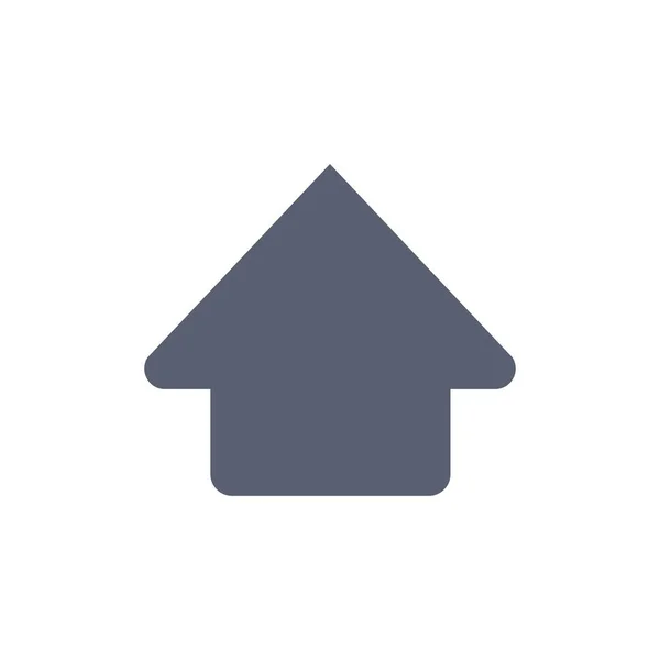 Flèche, Haut, Télécharger Icône de couleur plate. Modèle de bannière d'icône vectorielle — Image vectorielle