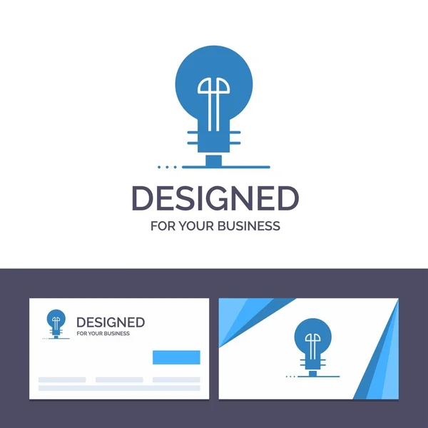 Kreative Visitenkarte und Logo-Vorlage Business, Definition, Mann — Stockvektor