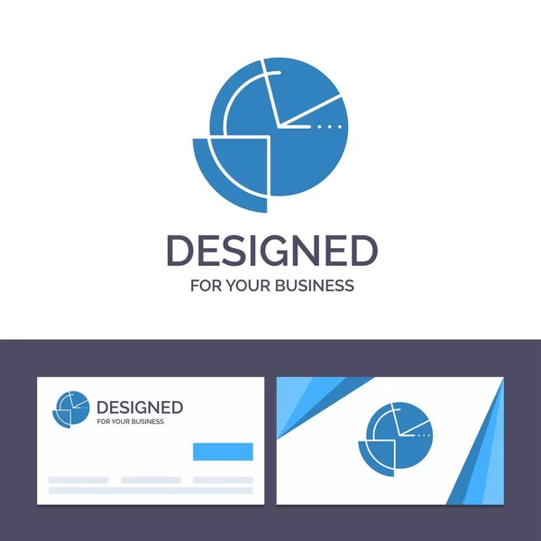 Modello Creative Business Card e Logo Analisi, Grafico, Dati , — Vettoriale Stock